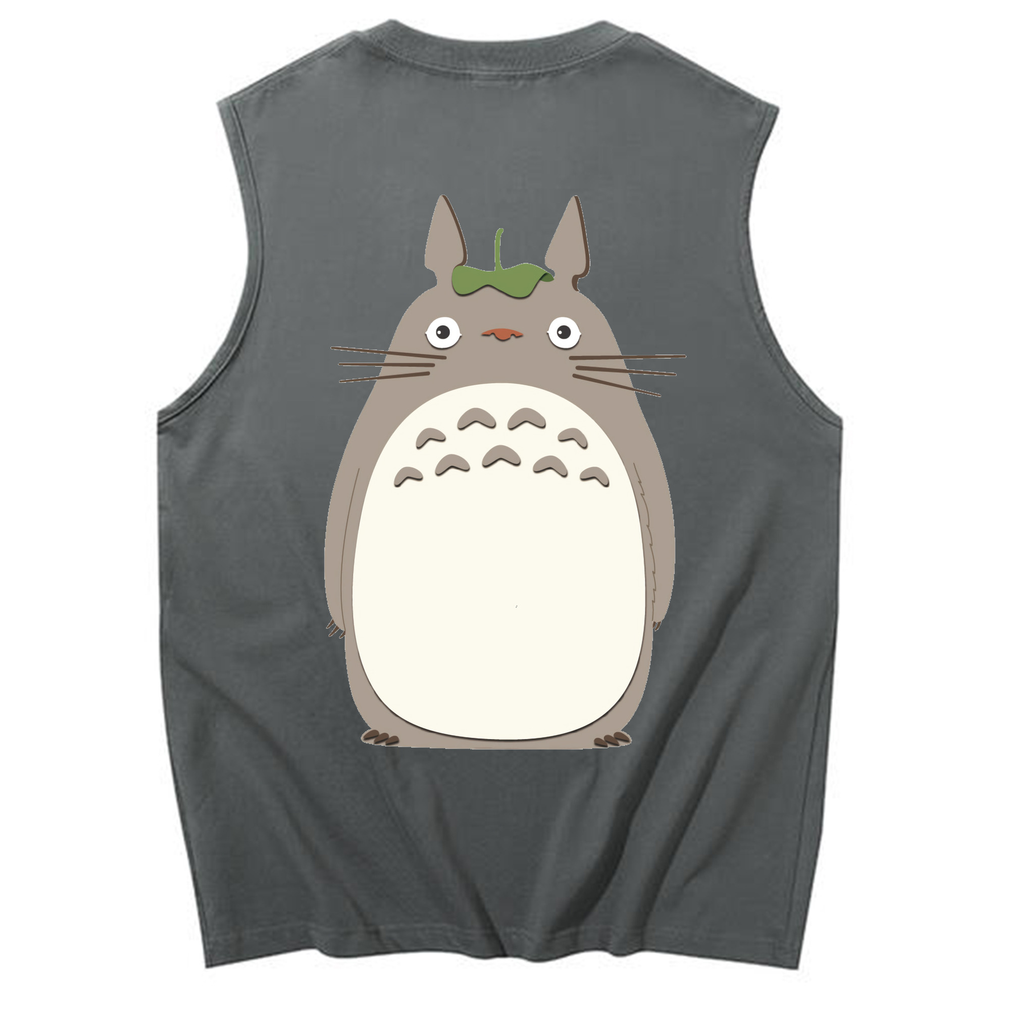 （画像用） となりのトトロ 草壁メイ 草壁サツキ My Neighbor Totoro Satsuki Kusakabe Mei Kusakabe コットン100％タンクトップ（背面プリント）